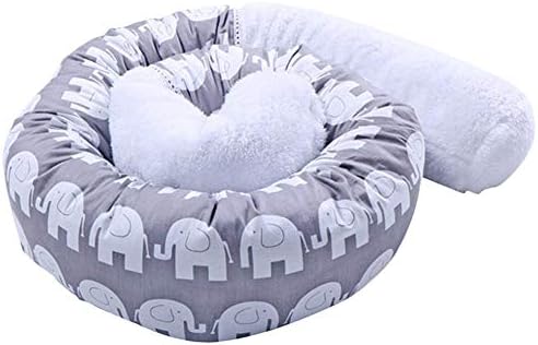 xluckx Bed Sleep Bumper Snake Print Children's Crib Bed Baby Crib Bumper Safety Collision Barrier Cotton Pillow Nursery Cradle Decor Newborn Gift Pillow Cushion Junior Bed Sleep Bumper