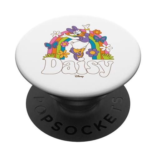 Daisy Duck - Spring Rainbow Flowers Butterflies PopSockets Adhesive PopGrip