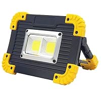 Portable LED Work Light, 20W 1800Lm Rechargeable COB Flood Light with 4 Light Modes Built-in 4000mAh Power Bank for Hiking Working Car Repairing SOS Emergency