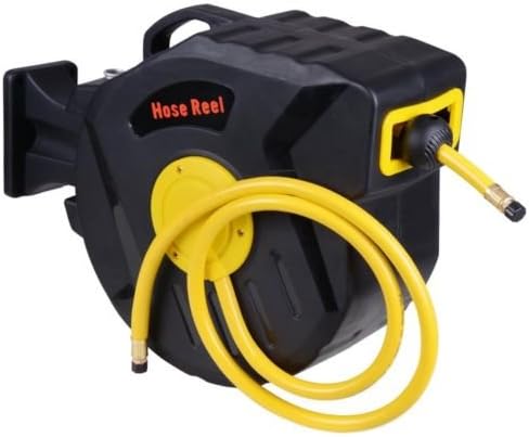 AKC-Retractable Air Compressor Hose Reel Auto Rewind Tools 3/8" X 50' 300 PSI Garage