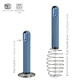 ScharfPro Collapsible Balloon Whisk – Stainless Steel With Non-Slip Grip - Perfect For Home, Travel, Camping, Etc. (Violet Blue)