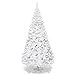Goplus 7ft Artificial White Christmas Tree Xmas Pine Tree with Solid Metal Legs Perfect for Indoor and Outdoor Holiday Decoration