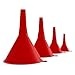 Plastic Funnel Set, mAuto Assorted Sizes Car Funnel Set – Red