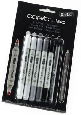 Copic Ciao 5 plus 1 Set Grey Tones by Markers
