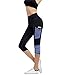 IMIDO Women's Yoga Capri Pants Sport Tights Workout Running Leggings with Side Pocket (M, Capri Pants)