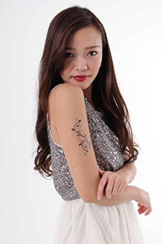 タトゥーシール かわいい 【スワロフスキー】〔GEM TATTOO SWAROVSKI〕ハロウィン 長持ち パーティー コスプレ 仮装 ボディピアス ボディ ジュエリー 本物のスワロフスキー使用 (デザイン7)