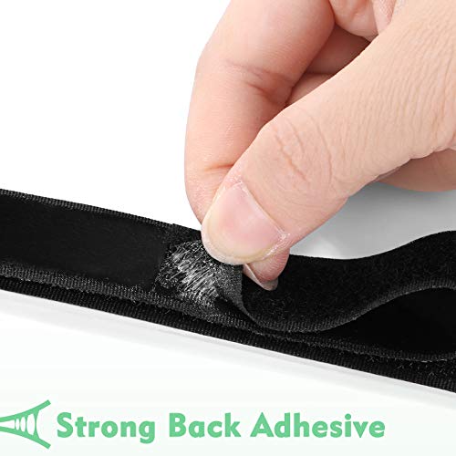 MOSOTECH-Hook-y-Loop-Auto-Adhesivo-Cinta-Rollo-8M-Nylon-Auto-Doble-Cinta-Extra-Fuerte-con-4-pcs-Adhesivo-Redondo-para-Oficina-Domestica-Bricolaje-Negro