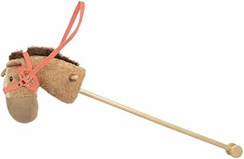 caballo de madera con palo de escoba