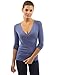 PattyBoutik Women's V Neck Faux Wrap Sweater