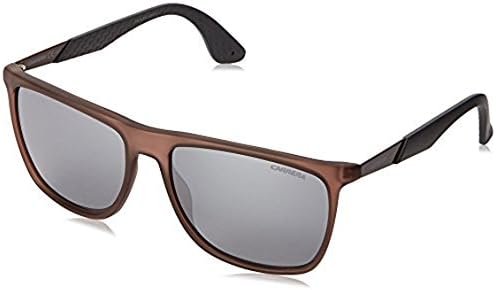 Carrera CA5018S Rectangular Sunglasses, Matte Brown