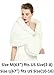 Faux Fur Shawl Wrap Stole Shrug Winter Bridal Wedding Cover Up Ivory Size M