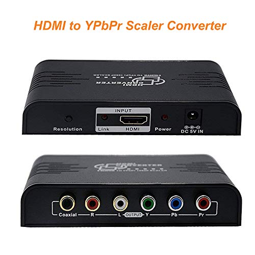 HDMI To Component Converter ,ZAMO 1080P HDMI to YPbPr Component RGB Scaler Converter Supporting Coaxial & R/L Audio Output-With Scaler Function - Thumbnail 7