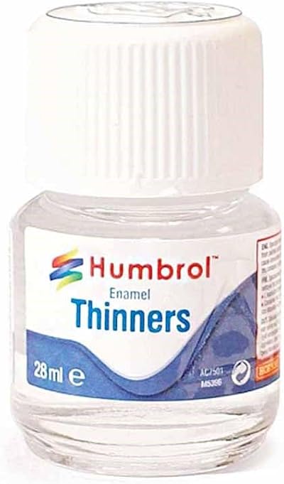 Humbrol AC7501 Enamel Thinners 28ml Bottle for Airbrushing Solvent Paints