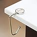 Cheliz Purse Hook Set of 3 - Hanger Table Hanger Holder Womens Bag Storage (long3-Marble)