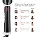 Ionic Hair Straightener Brush, BHY Hair Straightening Brush with Negative Ion, 30s Fast Heat up, LCD Display, Auto-Off & Dual Voltage, Portable Ceramic Straightening Comb for Home and Travel