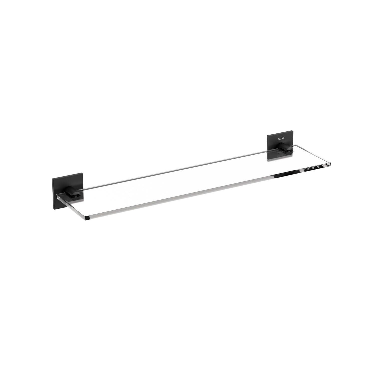 Bath+ by Cosmic 2763644 Stick Shelf, Matte Black, Mediano