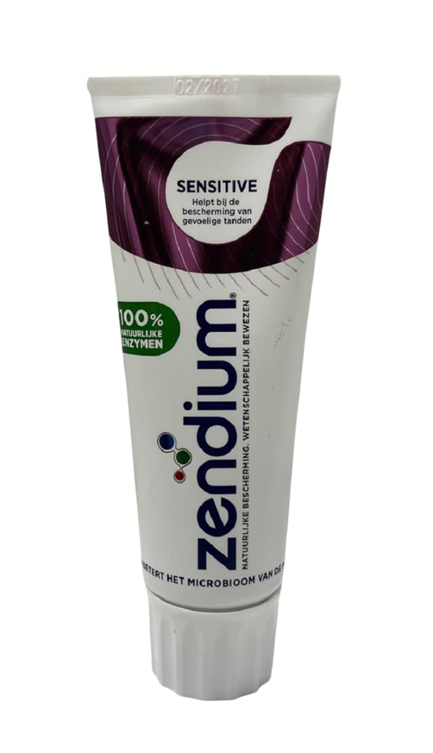 Zendium Sensitive Toothpaste 75ml - contains natural antibacterial enzymes and proteins - natural protection - suitable for sensitive teeth - SLS free, Triclosan free, 75 ml (Pack of 1)
