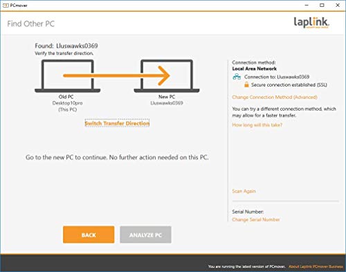PCmover 11 Business | 5 use | incl. Laplink SuperSpeed USB 3.0 cable