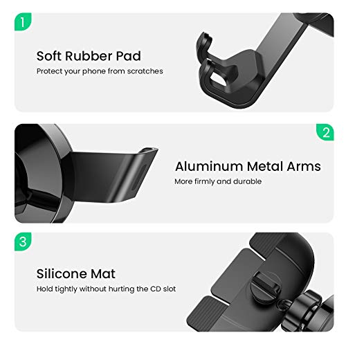 UGREEN CD Slot Phone Mount Car Gravity Cell Phone Holder OneHanded