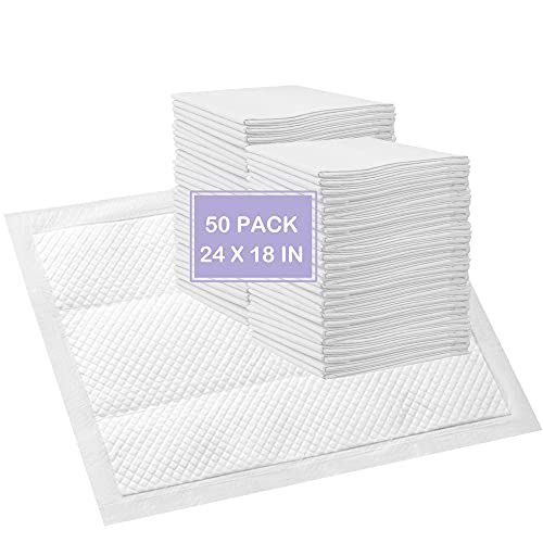 Disposable Changing Pad Liners 50 Pack Incontinence Changing Pads Diaper UnderPads Ultra Soft