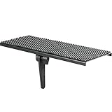 WALI TV Top Shelf 12 Inch Flat Panel Mount for Streaming Devices, Media Boxes, Speakers and Home Decor (TSH001), Black