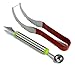 Saakiaz Watermelon Slicer Corer Cutter Tongs & Server Set - as Seen on TV - Dual Purpose Melon Baller and Fruit Carving Knife- Premium 100% Stainless Steel