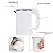 T-magitic 0.5 Liter Portable Electric Kettle,110V / 220V Dual Voltage, Little Travel Kettle, Small Size,Mini Kettle - Boiling Water For Coffee, Tea(White)