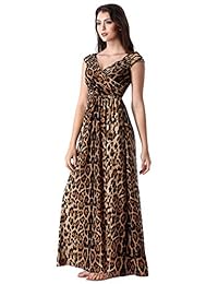 VFSHOW Vestido formal de cóctel con cuello en V y bolsillos fruncidos para mujer