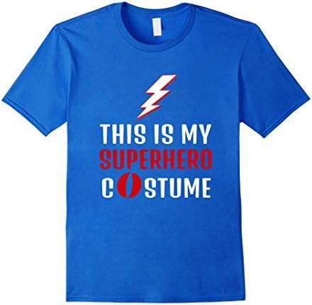 Men's Lightning Bolt Speed Superhero Comic Fan Geek Shirt 3XL Royal Blue