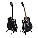 Guitar Stand Upgraded Aluminum Floor Stand Adjustable Guitar Holder Light Weight Foldable Portable for Guitar, Bass, Violin, Ukulele, Banjo, Mandolin (Black)
