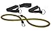 ProSource Single Stackable Resistance Bands with Door Anchor and Exercise Guide, 5-50 lb, Heavy Duty Fitness Tube for Full-Body Exercises, P90X, Insanity, and Home Workouts