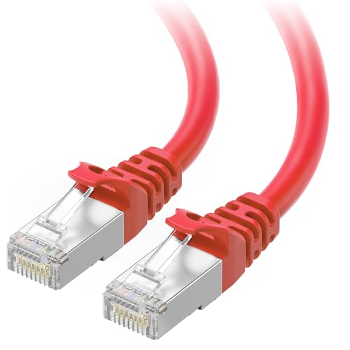 Cable Matters Cat-6A-Ethernet-Kabel, snagless, lang, geschirmt, 38 m, Cat6A-Kabel, Ethernet-Kabel, Rot