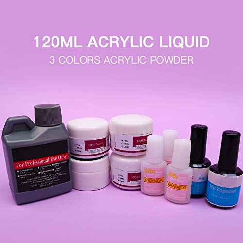 Acrylic Powder Nail kit with 78 Color Acrylic Nail Glitter Powder Mini-ball Velvet Stripeand and Acrylic Liquid Acrylic Nail Art Tools Kit Set - Thumbnail 2