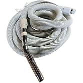 30 ft Beam Compatible Central Vacuum Hose - Lightweight Crush-Proof Design | Perfect Replacement for Older Beam &amp; Compatible Systems | Standard 1.5" Inlet Fit (30 Feet)
