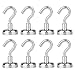 40+LB Magnetic Hooks - Strong Powerful Heavy Duty Neodymium Magnets - 8 Hook Set - 3M Stickers No Scratch - Great for Home Kitchen Office Garage Outdoor Hanging
