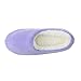 Zegee Womens Fuzzy Indoor Soft Sock Slippers Non-Slip Sole Cozy Warm Slip-On House Bedroom Slippers (M 7-8, Purple)