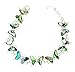 Beautiful Natural Abalone Paua Shell Butterfly Silver Colour Bracelet in Gift Box - A