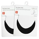 Walkon SlingBack, Toe Cover Cotton Hidden No-Show Socks (3 Colors) *Non Slip*