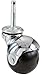 Shepherd Hardware 9722 2-Inch Hooded Ball Stem Caster, Bright Chrome, 80-lb Load Capacity