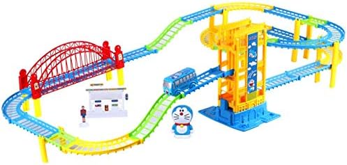 Diy Doraemon 3d Electric Rail Speed Car Train Model Color Track