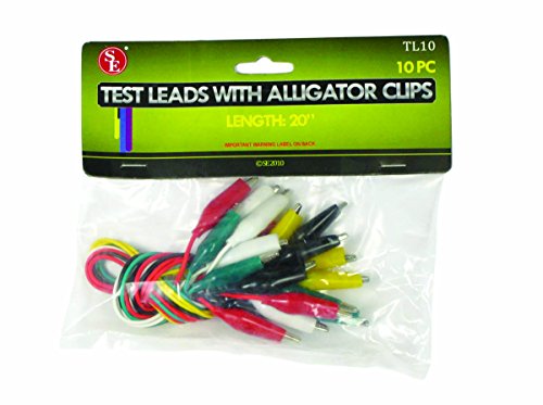 SE 10-Piece Test Lead Set with Alligator Clips - TL10