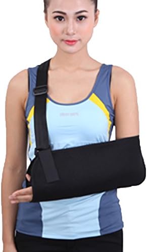 YK Care® Neck and Shoulder Wrist Strap Upper Limbs Fracture Arm Sling Rehabilitation Condole Belt Fixed Forearm Straps Shoulder Joint Dislocation (M: suit for height 59.05-66.93 Inches)