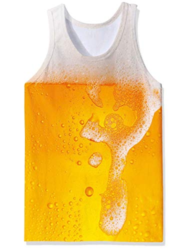 RAISEVERN Tank Tops Summer, Mens Cool Hawaiian Funny Casual Tank Top Tees XL