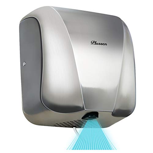Plussen Automatic Commercial Hand Dryers For Bathrooms Commercial 1800w Heavy Duty Stainless Steel Hot Air Compact Electric Hand Dryer Blower Fast Drying In 10 Seconds Silver 2 Pricepulse