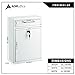 AdirOffice Ultimate Drop Box Wall-Mounted Mailbox - Hanging Secured Postbox - Durable Spacious Key - Perfect for After Hours Deposits Payments Key and Letter Drops (White, Large) (White, Large)