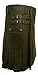 UT Kilts Men's UTK Standard Utility Kilt Olive Green 46 (46, Olive Green)