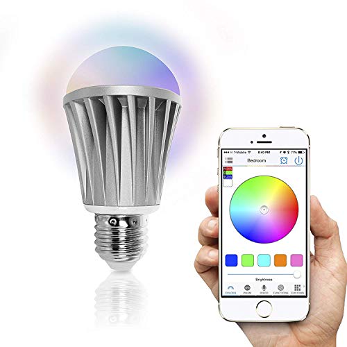 Flux Bluetooth Smart Light Bulb Starter Pack - Color Changing Light Bulb - Sunrise Wake Up Light - Dimmable LED Light Bulbs - App Controlled Wireless Sleeping Light - No Hub Required