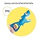 Boley Shark Grabber Bath Toy Set - Great White Shark with Teeth Biting Action - Includes 6 Sinking Fish - Bath Time Fun and Games for Kids, Children, Toddlers