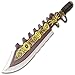 Black Legion Aether Master Steamer Sword with Sheath - Stainless Steel Construction, Non-Reflective Coating, Raised Design - Length 24