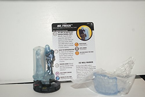 The Joker's Wild DC Heroclix #049 Mr. Freeze Super Rare with card and marker